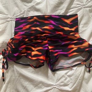 Yoga Pole Tie Mini Shorts S